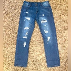 Men’s slim straight leg jeans
